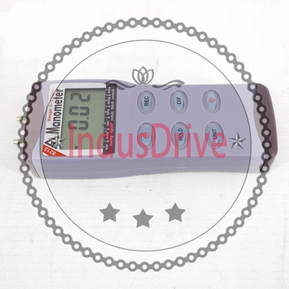 AZ8215 Portable Pressure Tester Digital Manometer Differential Pressure Meter