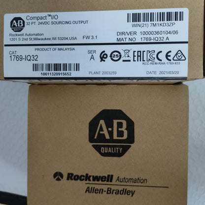 Allen-Bradley AB 1769-IQ32 SER A CompactLogix 24V DC Input Module Factory Sealed - ALLEN-BRADLEY