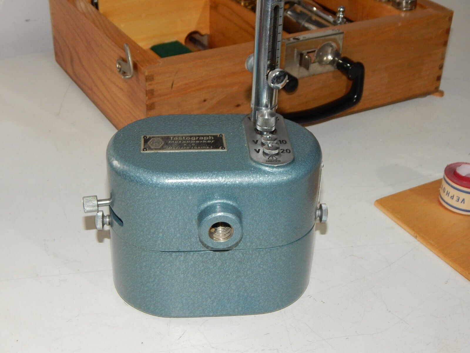 Used Tastograph Measuring Device Metallwerker KG Meerane Vibration Meter - METALLWERKER KG MEERANE