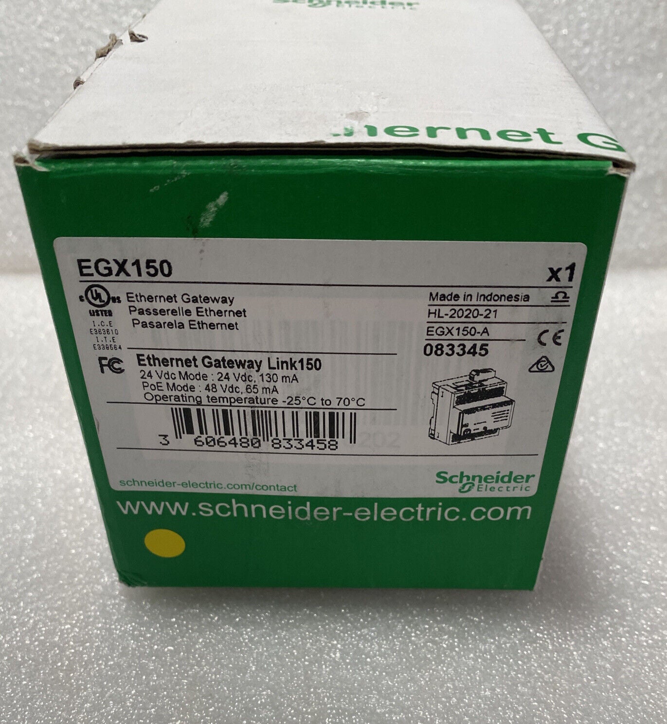 Compact Electric Ethernet Gateway EGX150 2 Ethernetports 24VDC - ELECTROGIZMO