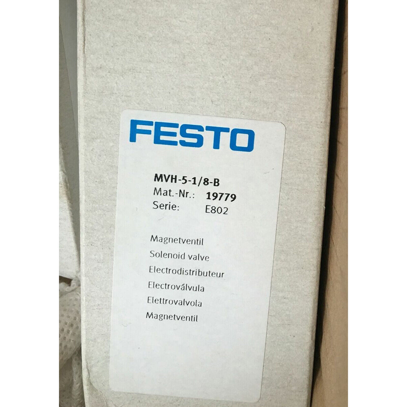 FESTO MVH-5-1/8-B Solenoid Valve - FESTO
