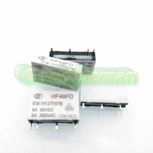 1pc HONGFA HF49FD-018-1H12TF Power Relay 18VDC 4Pin 5A 250VAC