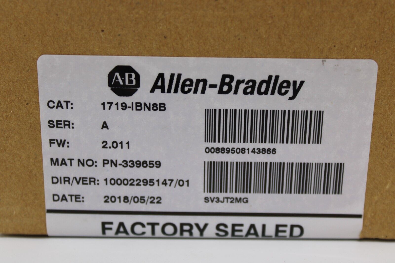 new Allen Bradley 1719-IBN8B DC Input Module - ALLEN BRADLEY