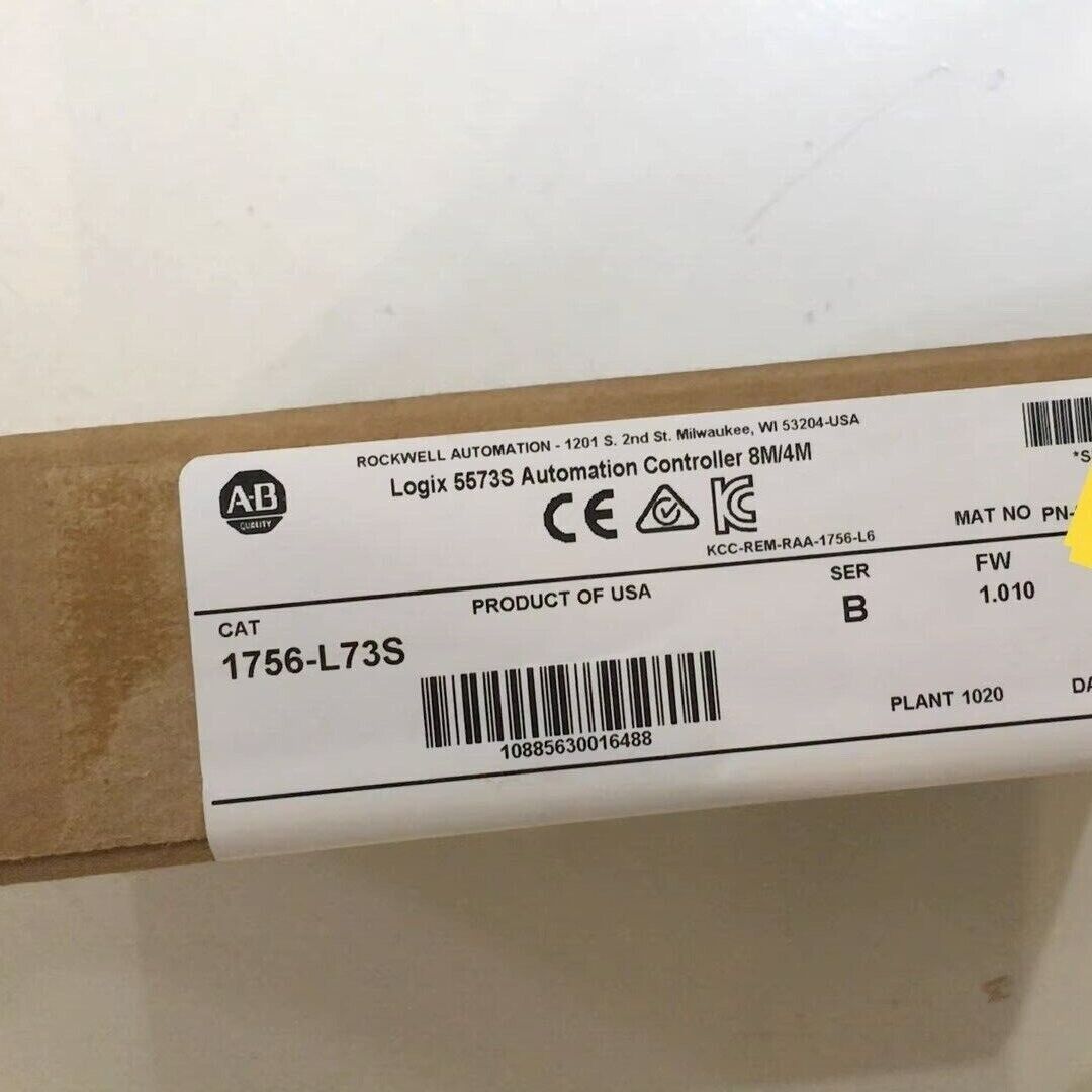 Allen Bradley 1756-L73S SER B Controller 8MB/4MB - ALLEN BRADLEY