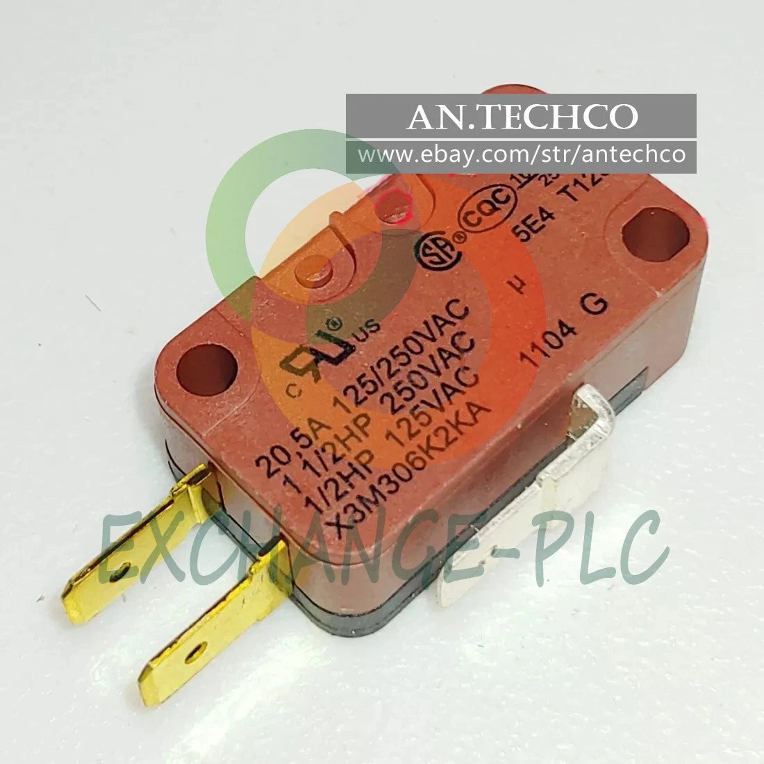 3 pins Micro Switch X3M306K2KA 20.5A 125/250VAC #ex