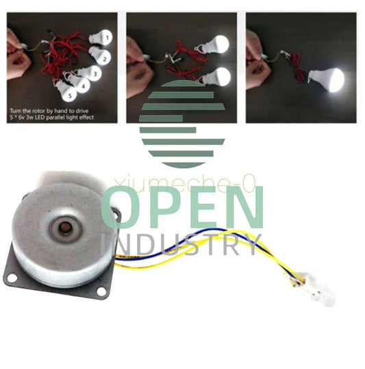 AC 3 Phase Micro Brushless Generator Mini Wind Hand Generator Motor 3-24V DIY