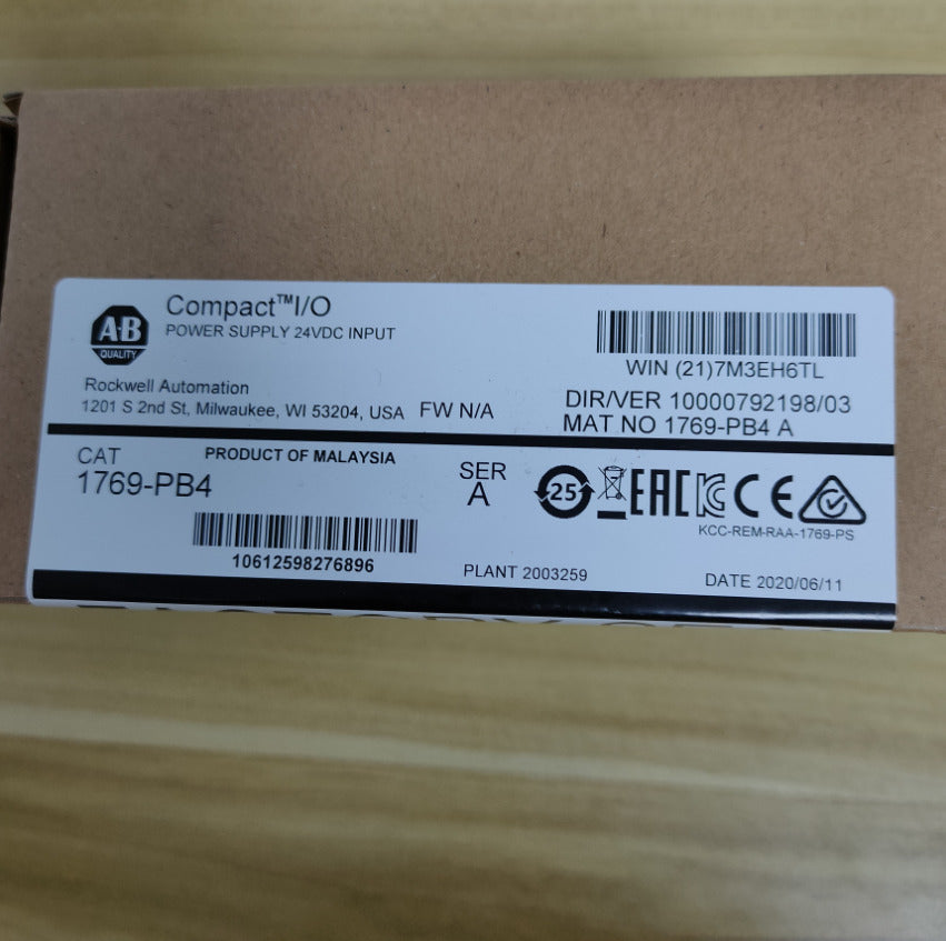 New Factory Sealed AB 1769-PB4 SER A CompactLogix Power Supply Module - COMPACTLOGIX