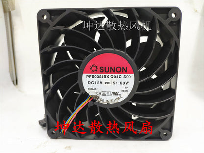 SUNON PFE0381BX-Q04C-S99 14038 12V 51.60W 14CM Gale Volume Fan