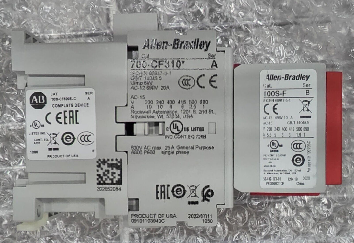 Allen-Bradley AB 700S Safety Relay CF620EJC - ALLEN-BRADLEY