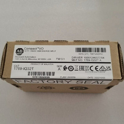 Factory Sealed AB 1769-IQ32T Compact 24VDC Module - KOEED