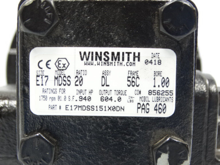 E17MDSS151X0DN GEARBOX - Unique Features - WINSMITH