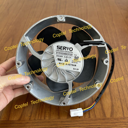DC24V 3.4A 4-wire Inverter Cooling Fan D1751S24B8CP329 - SERVO