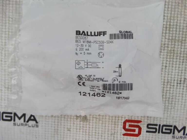 BALLOFF Bes M18MI-PSC50B-S04K Sensor - BALLOFF