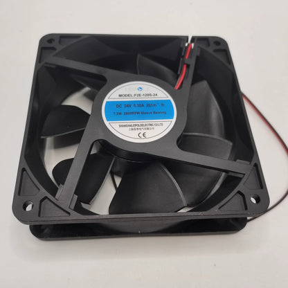 LEIPOLE F2E-120S-24 12038 24V 0.3A 12CM 2-Wire Cooling Fan