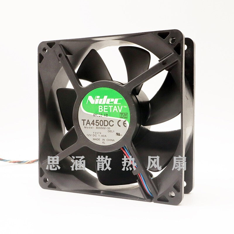 NIDEC TA450DC B35502-35 12V 1.4A 12038 12CM violent case fan