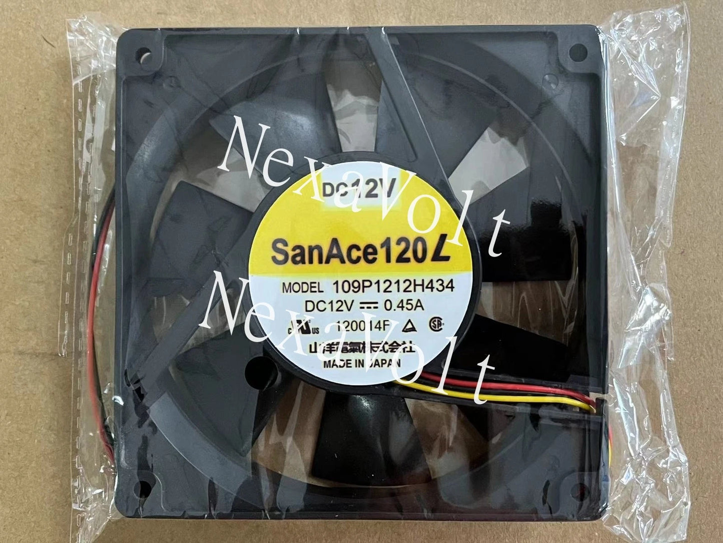 Sanyo 109P1212H434 fan 12V 0.45A 3 line 120*120*25MM