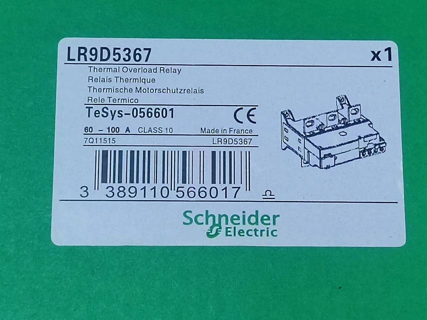 new 1PC replace item Thermal Overload Relay LR9D5367 60-100A replace item - KOEED