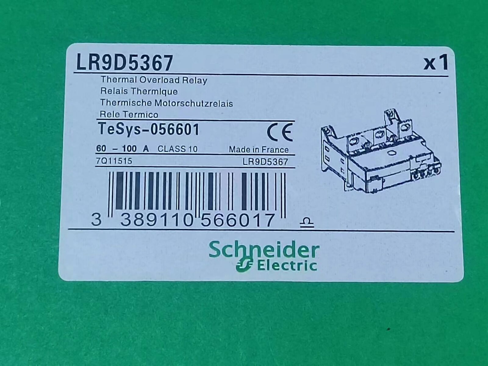 new 1PC replace item Thermal Overload Relay LR9D5367 60-100A replace item