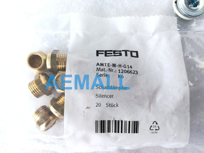 20pcs  Festo Silencer AMTE-M-H-G14 1206623
