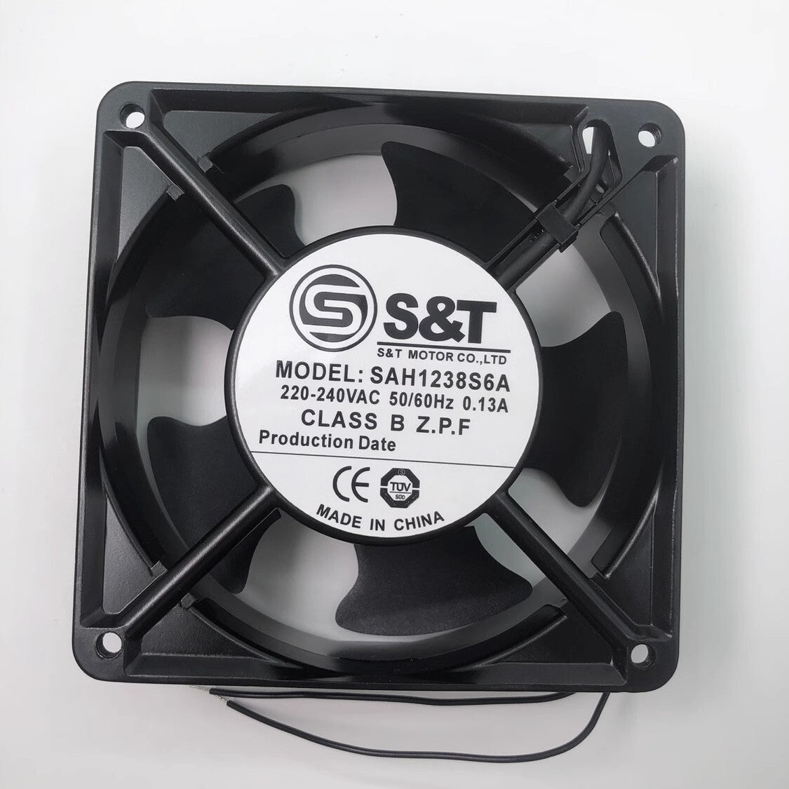 S&T SAH1238S6A 12038 AC220V-240V 0.13A 12CM Large Airflow Cooling Fan