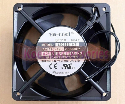 Cooling fan For Ya-cool BT110 12038B1HT 110-120V 0.26A 12CM 12038 2-wire 1Pcs*