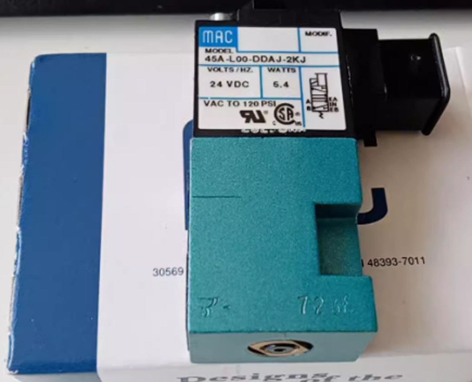 MAC 45A-L00-DDAJ-2KJ Solenoid Valve 2KJ - MAC