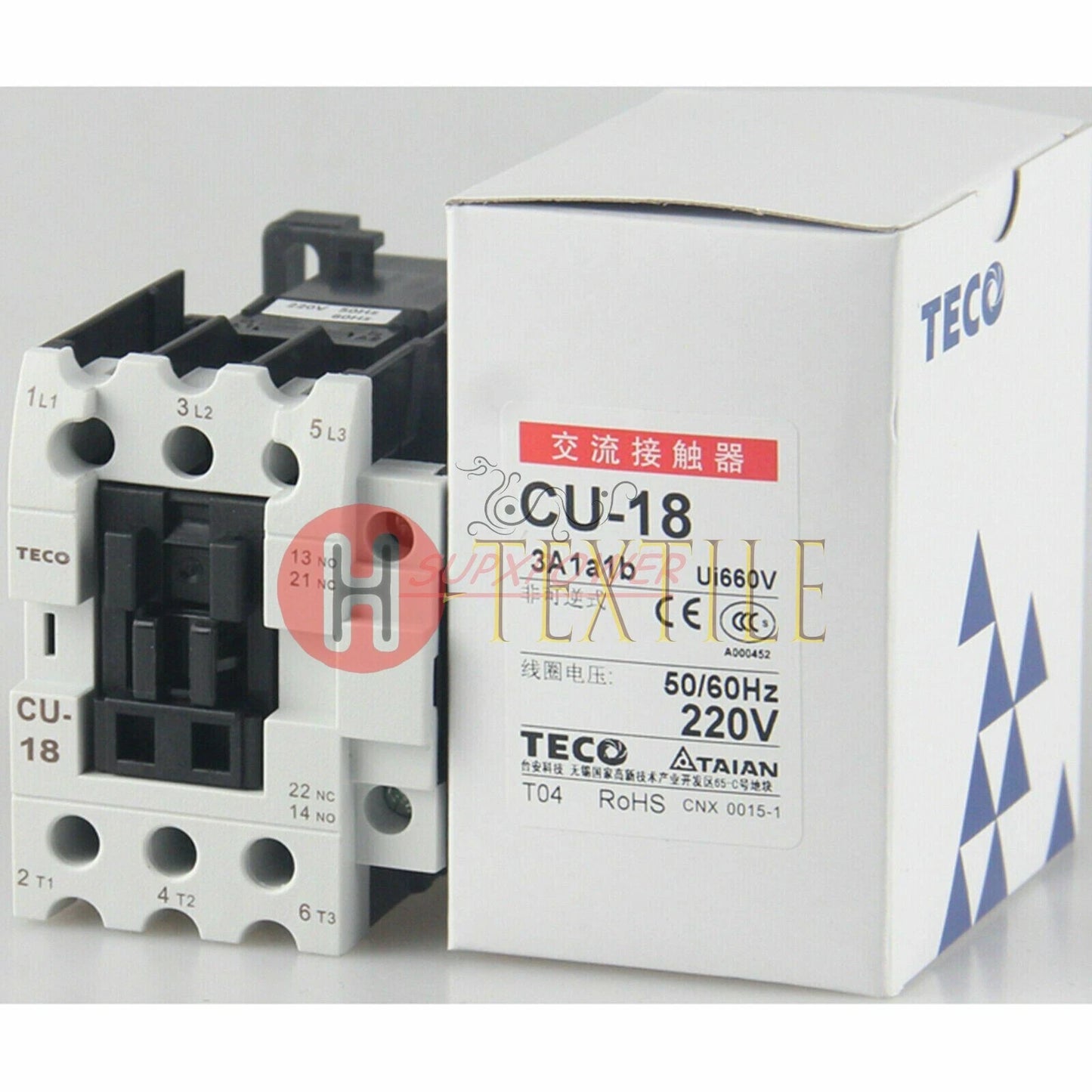 TECO CU-18 220VAC contactor (1PCS )
