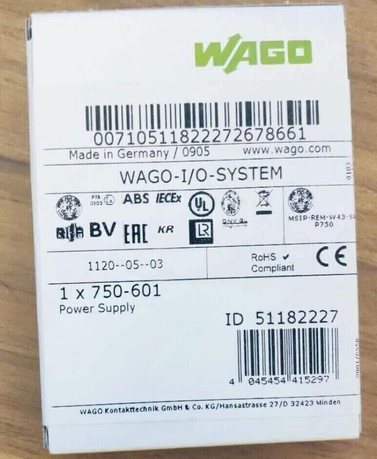 750-601 New in Box WAGO 750-601 Analog PLC Module 750601 WAGO