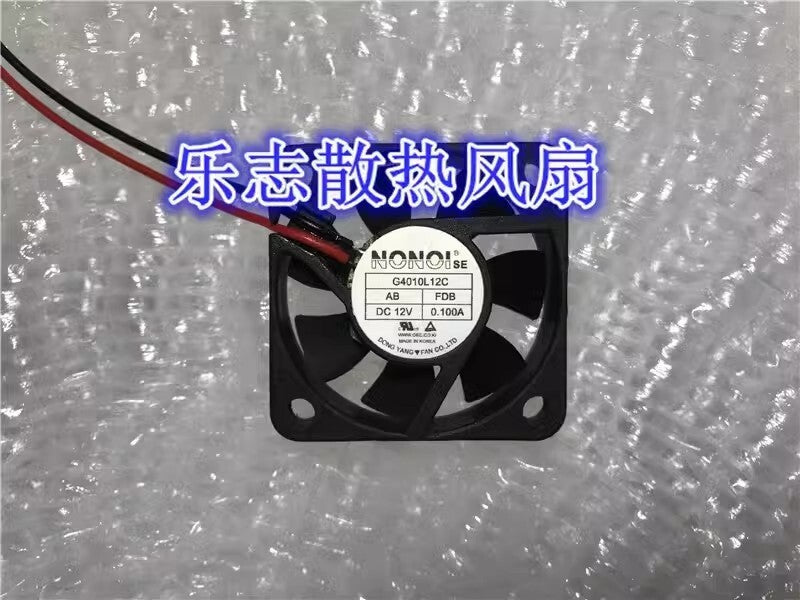 NONOISE G4010L12C 4010 DC12V 0.100A 4CM 2-Wire Silent Server Cooling Fan