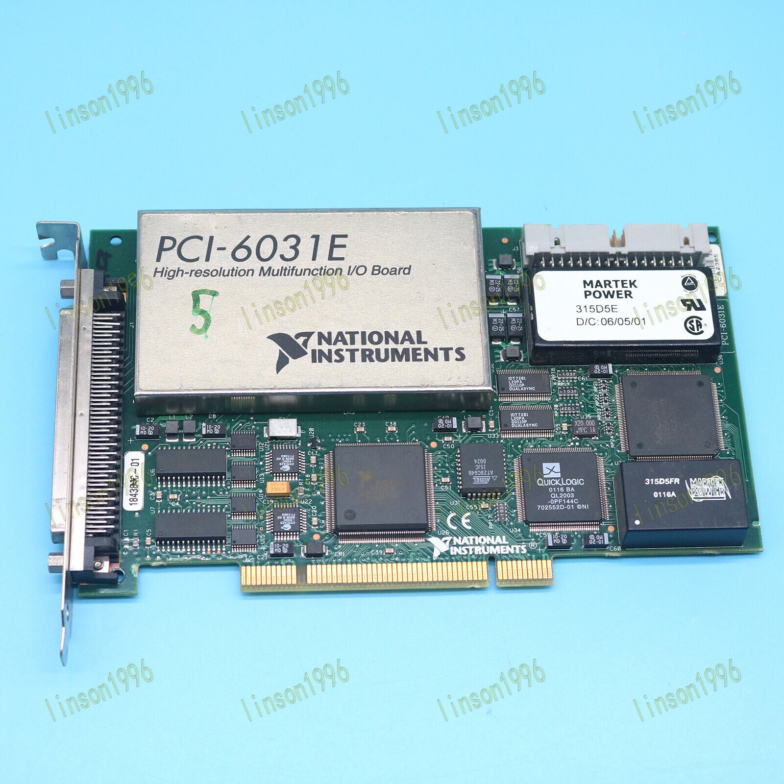 used  NI PCI-6031E Instrument Card Tested In Good NI