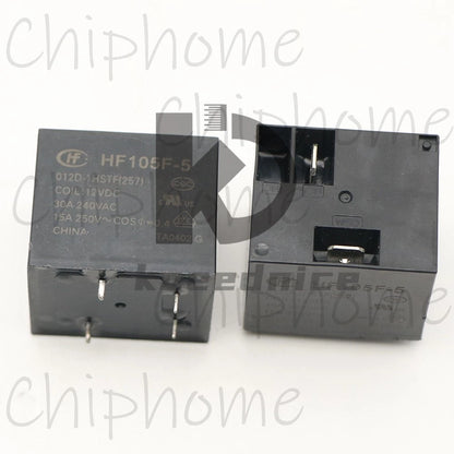 1PC Hongfa HF105F-5-012D-1HSTF 12VDC Power Relay 30A 240VAC 4Pins