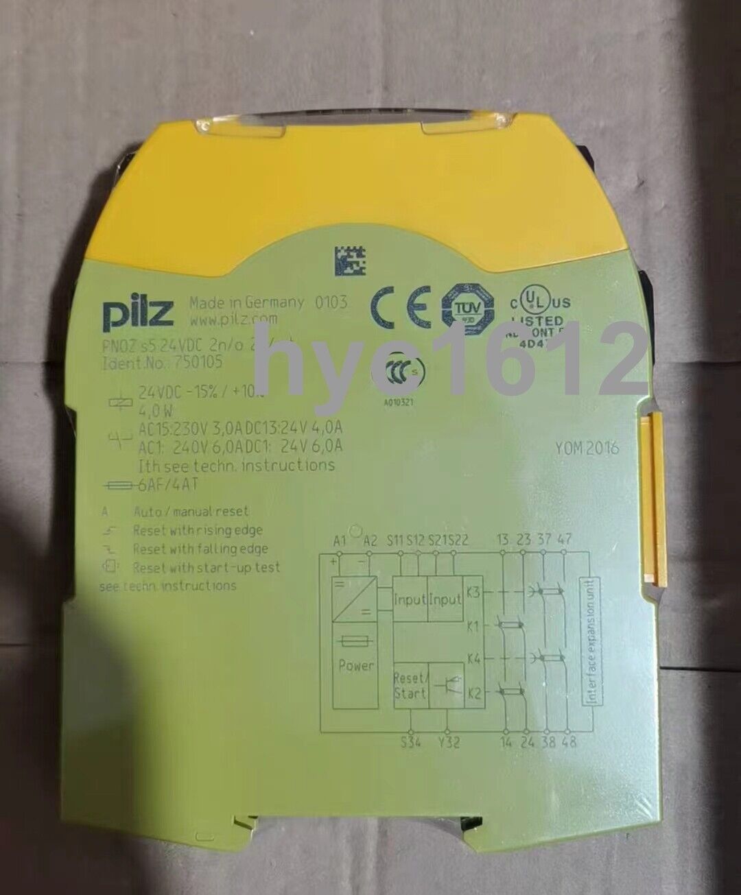 1PC 750105 PNOZ S5 24VDC Safety Relay 750105HT - PILZ