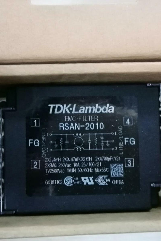 new 1pcs TDK-Lambda RSAN-2010 10A 250V EMC High Voltage Pulse Power Filter - TDK
