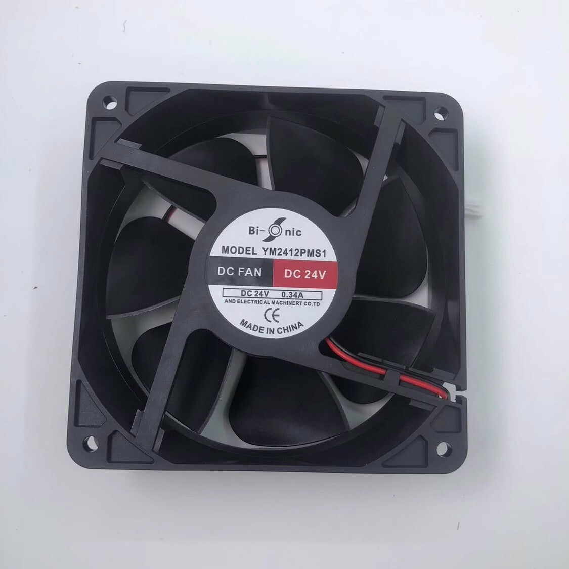 Bi-nic YM2412PMS1 DC24V 0.34A 12CM 2-Pin Cooling Fan