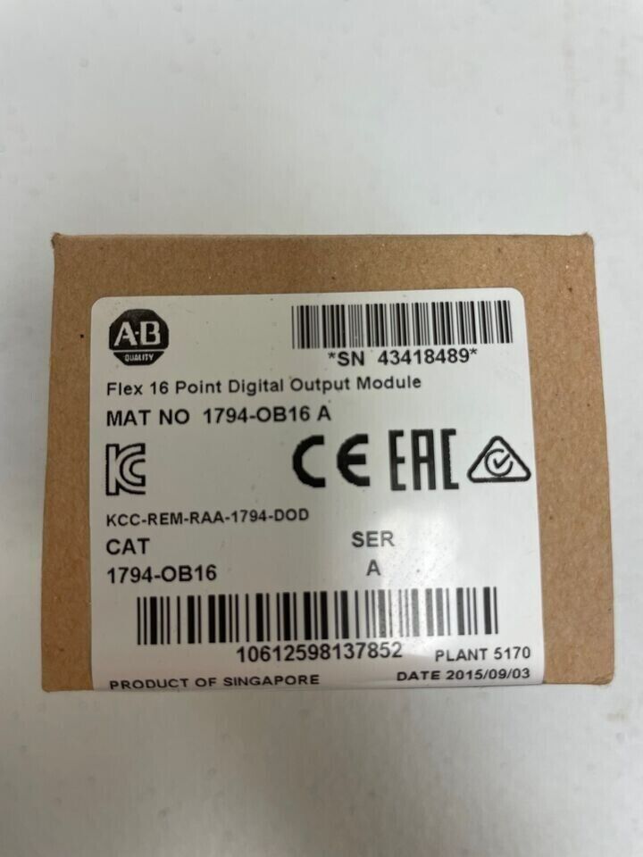 Allen-Bradley 1794-OB16 Output Module | Factory SEALED | Series A | Quality Components - ALLEN-BRADLEY