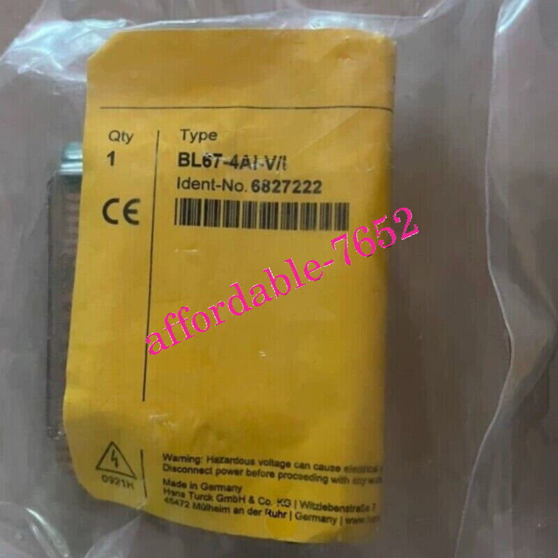 new 1pcs TURCK BL67-4AI-V/I electronic module 6827222