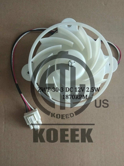 1PC ZWF-30-3 DC12V 2.5W/3W FOR refrigerator fan motor