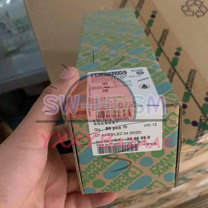 50PCS For Phoenix Contact 3046090 UT 4-HESILED 24 (5X20) fuse terminal