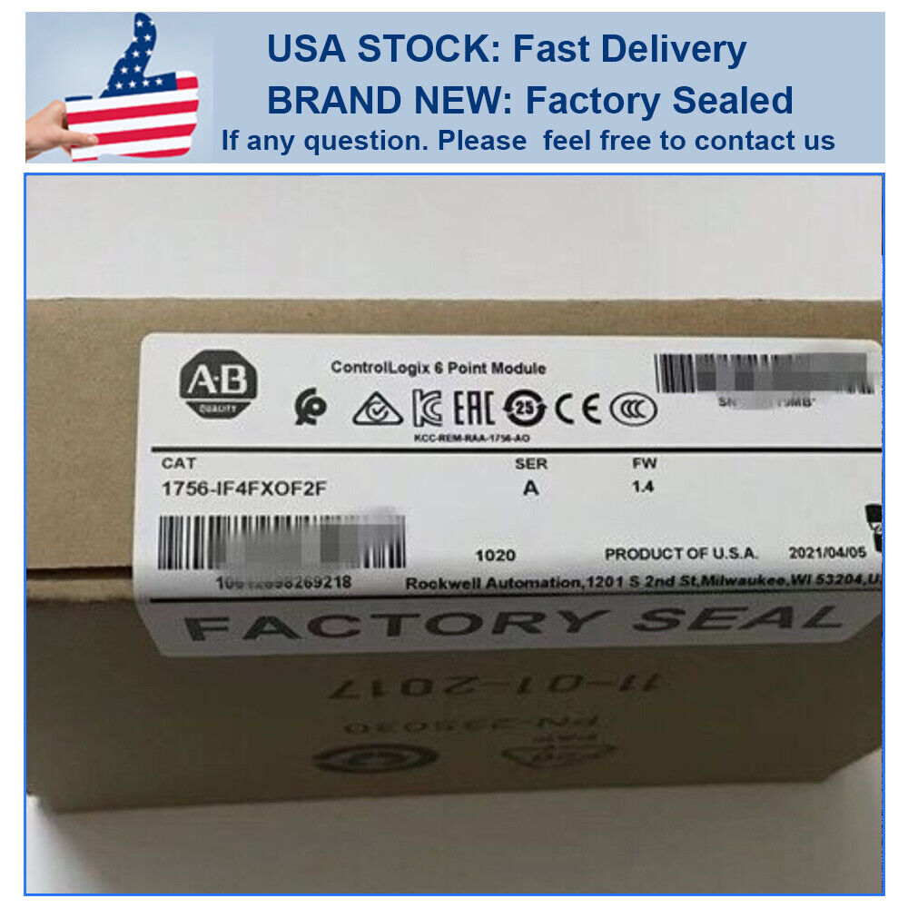 NEW ControlLogix 6 Pt Analog Combo Module 1756-IF4FXOF2F Allen Bradley - ALLEN BRADLEY