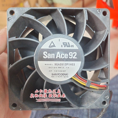 Sanyo 9GA0912P1H03 12V 2.1A 9CM PWM high airflow cooling fan