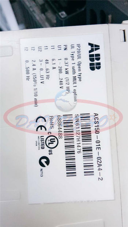 ABB Inverter Model: ACS150-01E-02A4-2 220V 0.37kW - ABB