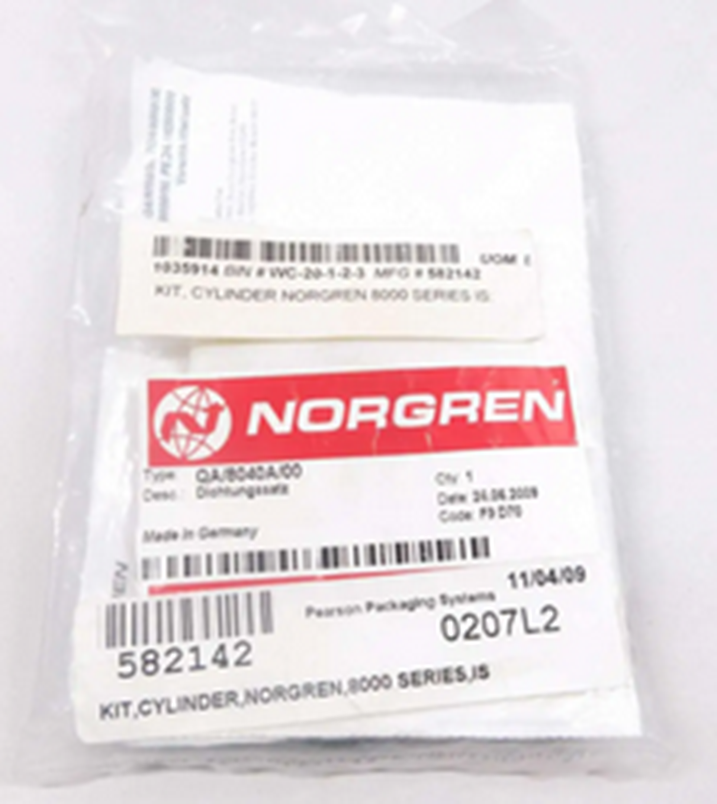 NORGREN QA/8040A/00 Cylinder Repair Kit NORGREN