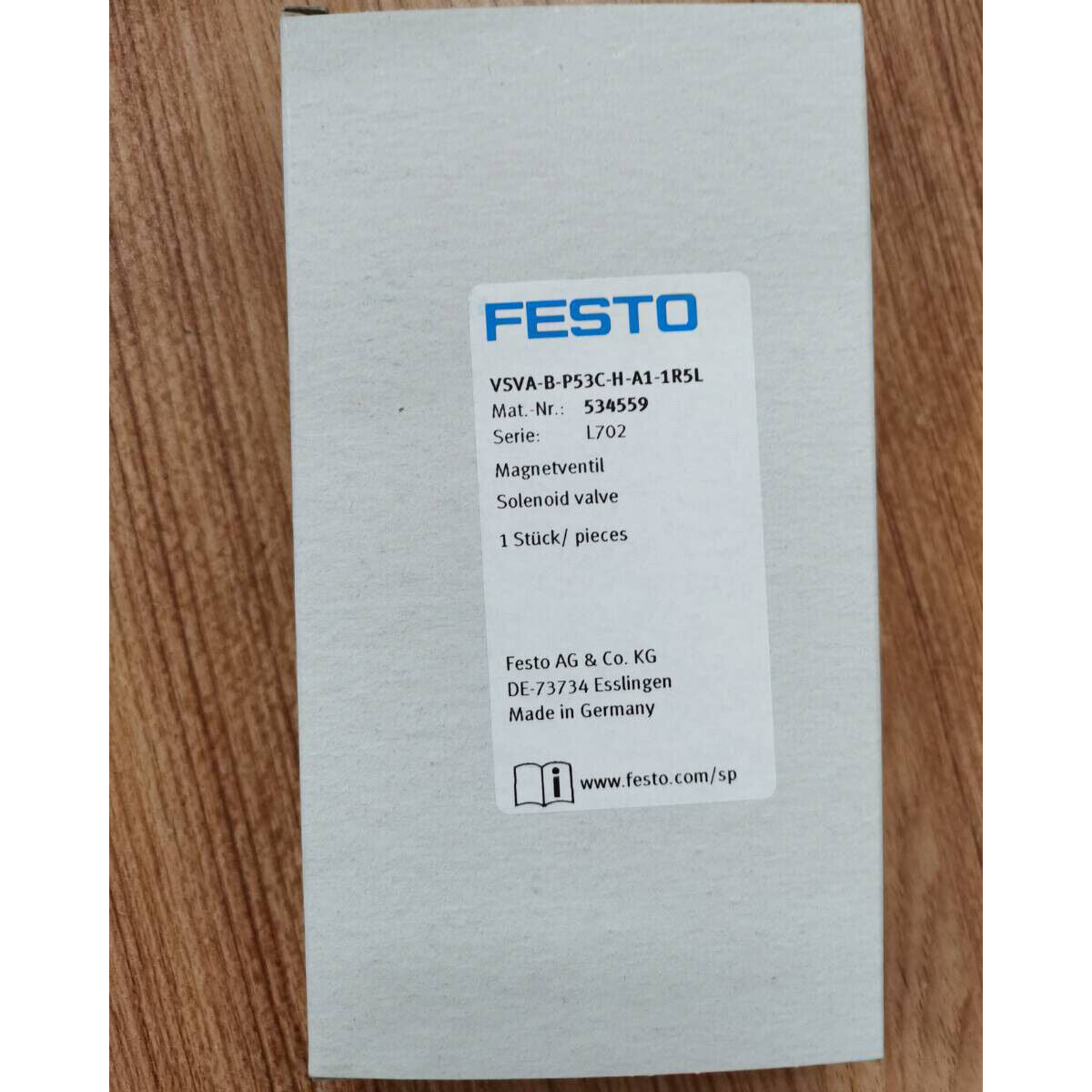 Festo 534559 Solenoid Valve - VSVA-B-P53C-H-A1-1R5L - FESTO