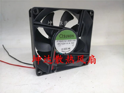 SUNON PF80251B1-0000-A99 8025 12V 4.1W 80mm double ball chassis fan