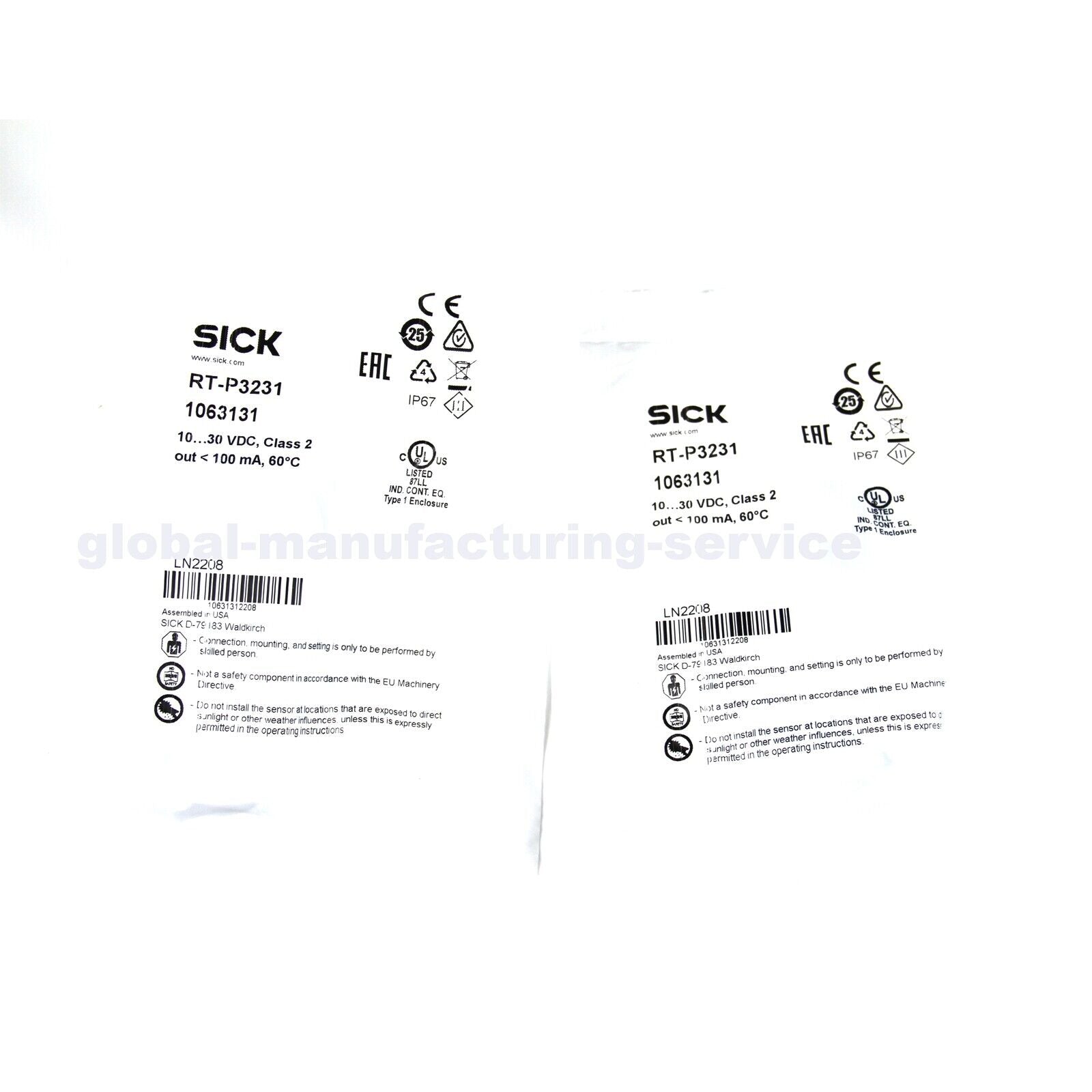 Sick RT-P3231 Photoelectric Switching Sensor - SICK
