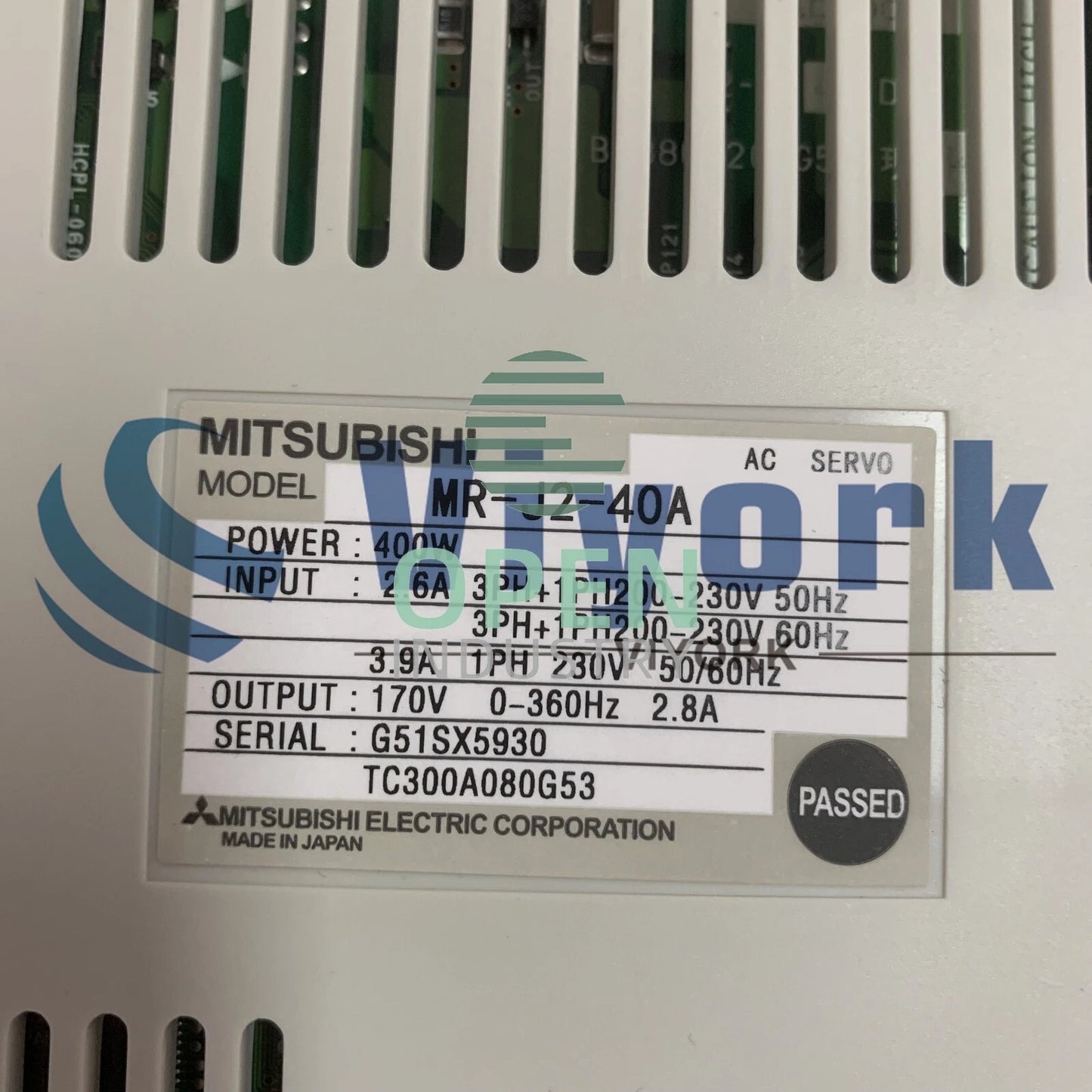 1PCS Mitsubishi MR-J2-40A SERVO AMPLIFIER 2.8AMP 170V 0-360HZ 400W