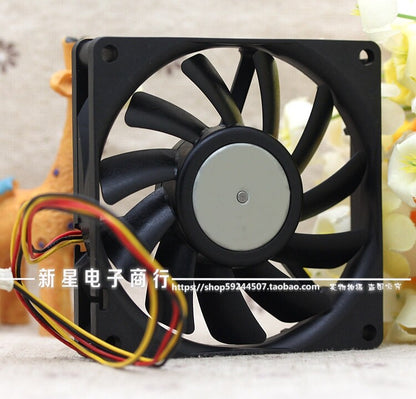 1pcs SANYO 109P0812H7D03 12V 0.2A 8CM 8015 Double Ball Cooling Fan 3pin