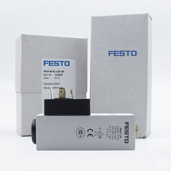 New FESTO 152619 Pressure Switch VPEV-W-KL-LED-GH Fast - FESTO