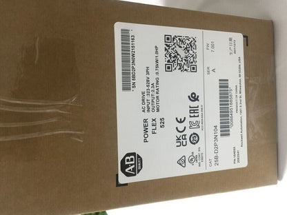 Allen-Bradley PowerFlex 525 AC Drive 0.75kW Factory Sealed - ALLEN-BRADLEY