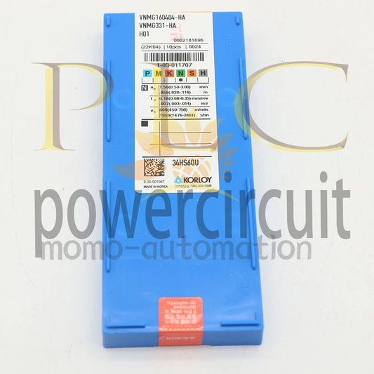 10PCS/BOX~KORLOY VNMG160404-HA H01 Carbide Inserts CNC TOOL ~
